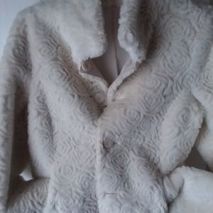 Coldwater Creek Reversible Faux/Suede Coat SZ12